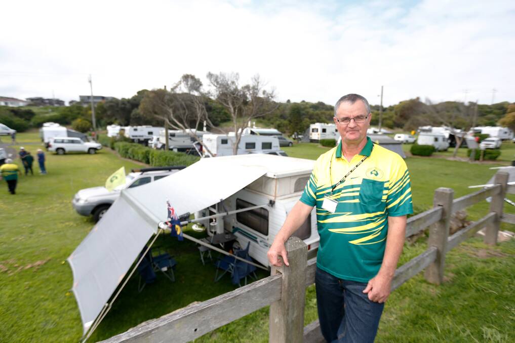 IMPRESSED: Australian Caravan Club chairman Craig Humphrey at Surfside Holiday Park. Picture: Mark Witte