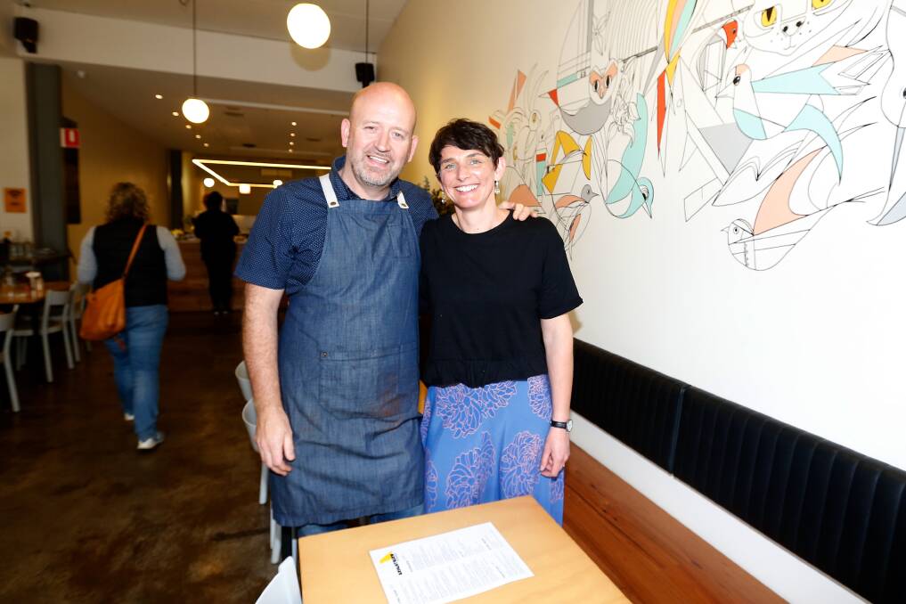 Brightbird Espresso owners Mark and Katrina Brightwell have sold the Liebig Street cafe and are reflecting on their nine years at the cafe. Picture: Mark Witte
