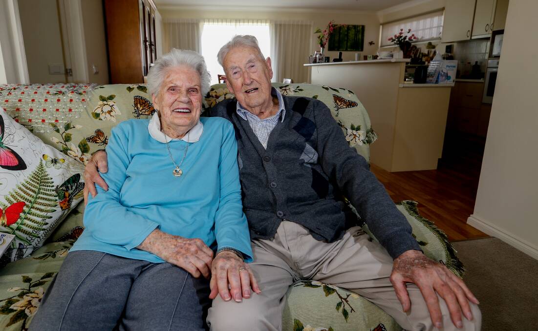 IT ALL STARTED AT A DANCE: Jean and Vic Henshaw now live in Warrnambool to be close to one of their daughters. Picture: Anthony Brady