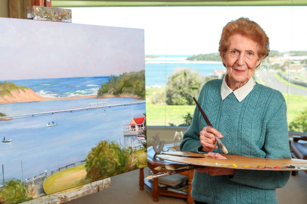 Generous thanks: Warrnambool artist Faye Chenoweth is providing a view of the Hopkins River to the Warrnambool and District Hospice Art Auction. Picture: Rob Gunstone