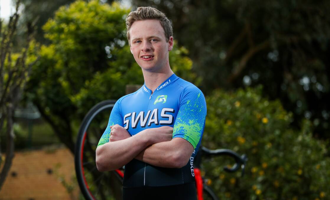 ON THE ROAD: Louis O'Callaghan will travel to Bendigo for the final round of the Victorian Interschool Cycling Series on Sunday. Picture: Morgan Hancock
