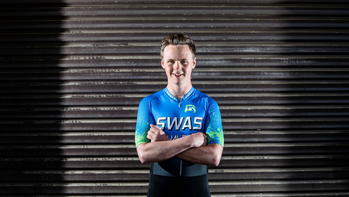 Louis O'Callaghan is using cycling to stay mentally fresh ahead of his VCE exams. Picture: Morgan Hancock
