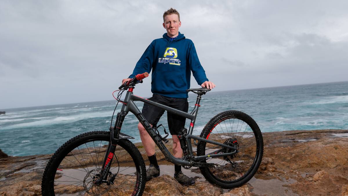 Promising youngster: Warrnambool Mountain Bike Club member Noah Morton performed well at the Otway Odyssey. Picture: Anthony Brady