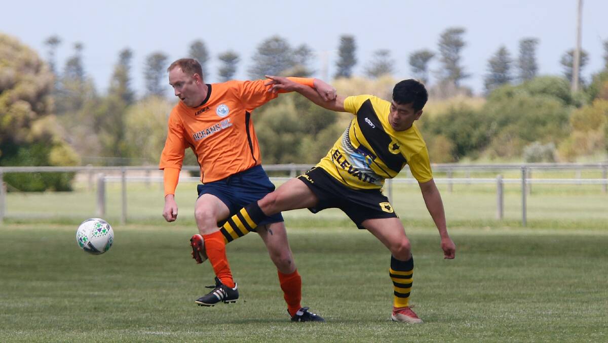 START POINT: Wolves' Pil Kim during a friendly match against Barwon Heads in 2019. Picture: Mark Witte