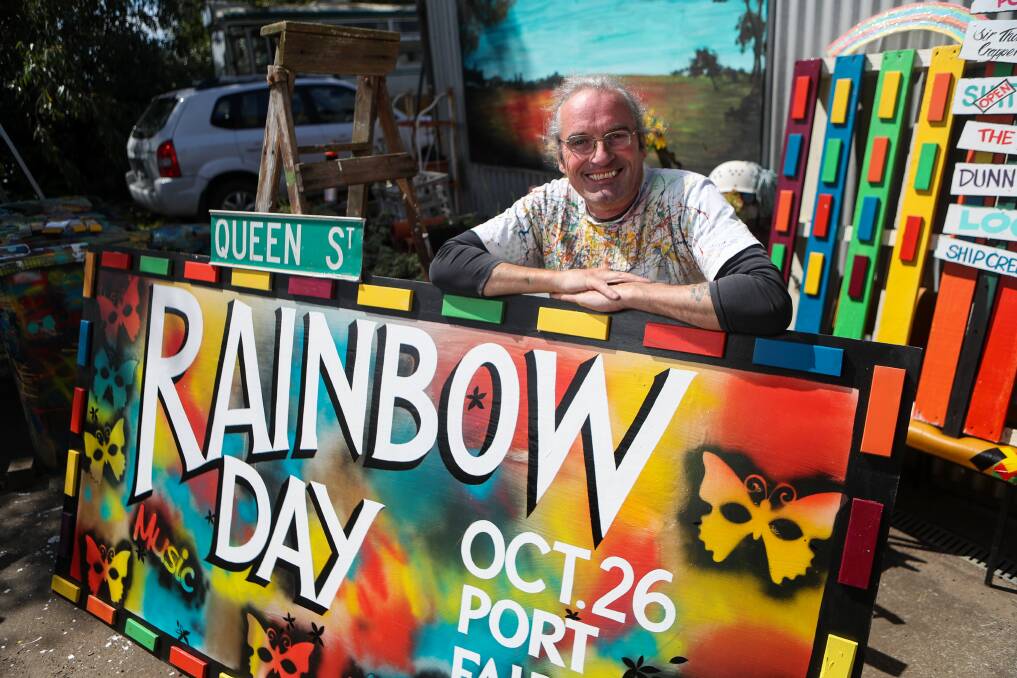 INAUGURAL EVENT: Rainbow Day organiser Martin Sullivan hopes Saturday's event, which will include a street parade, is a hit. Picture: Morgan Hancock 
