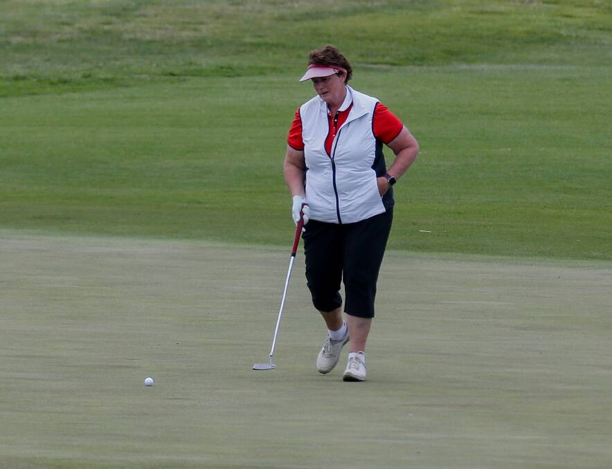 Lauren Higgins from Warrnambool during the Westcoast Open Amateur event at Port Fairy Golf Club. Picture: Anthony Brady
