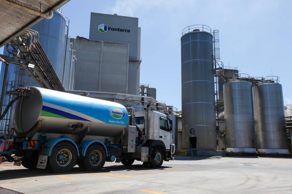 A final milk tanker offloads its milk as Fonterra moves into its final shutdown. Picture: Rob Gunstone