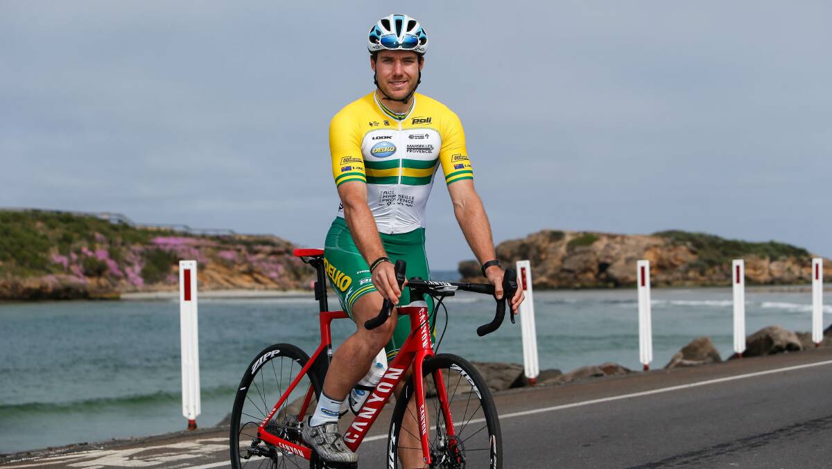 STANDARD, NEWS, SPORT, WARRNAMBOOL, CYCLING, 191030, Pictured - Australian champion cyclist Brenton Jones at the launch of the Warrnambool to Melbourne Bike Ride. PIcture: Anthony Brady