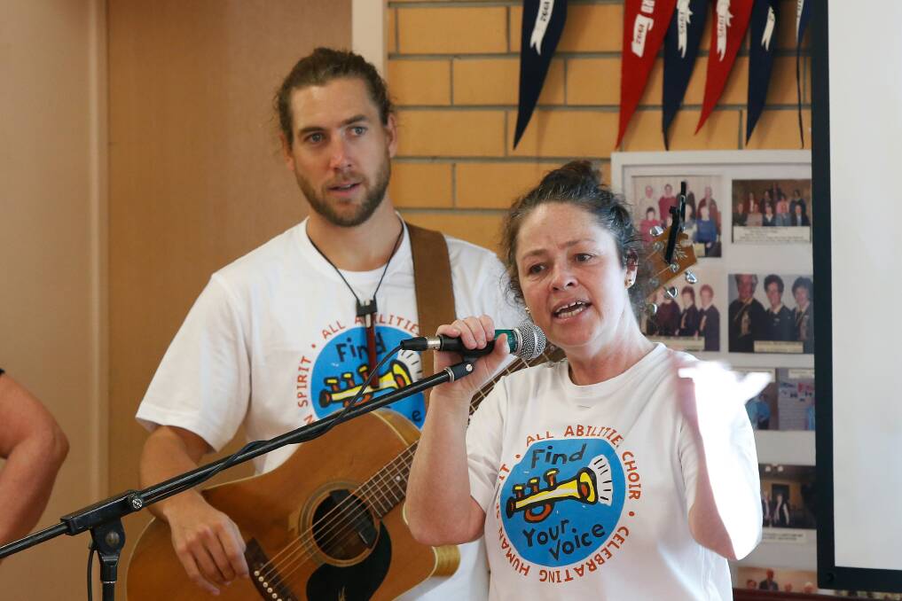 Finding Peace: Tom Richardson and Kylie Thulborn have been busy getting the Find Your Voice Choir ready for the Rotary Peace Concert. Picture: Mark Witte