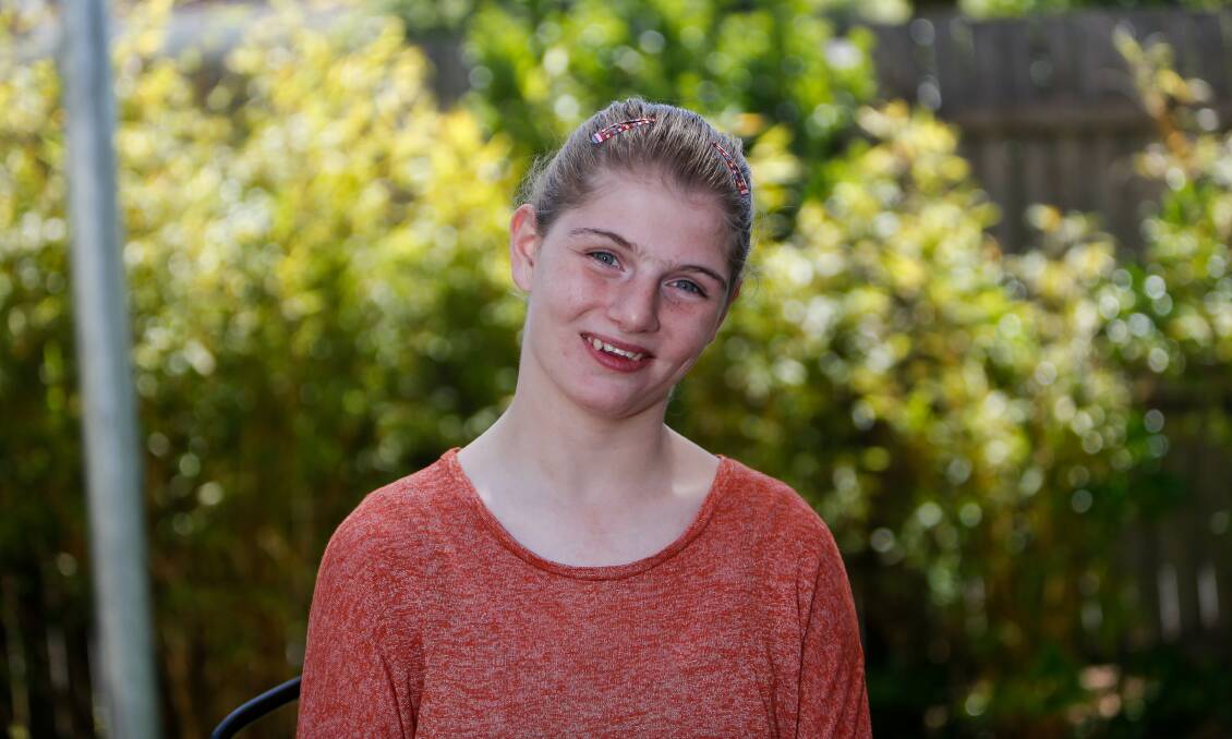 LIFECHANGING TREATMENT: Emilee Mulready suffers less seizures and has a new lease on life now that she takes cannabis oil to treat her epilepsy. Picture: Anthony Brady 