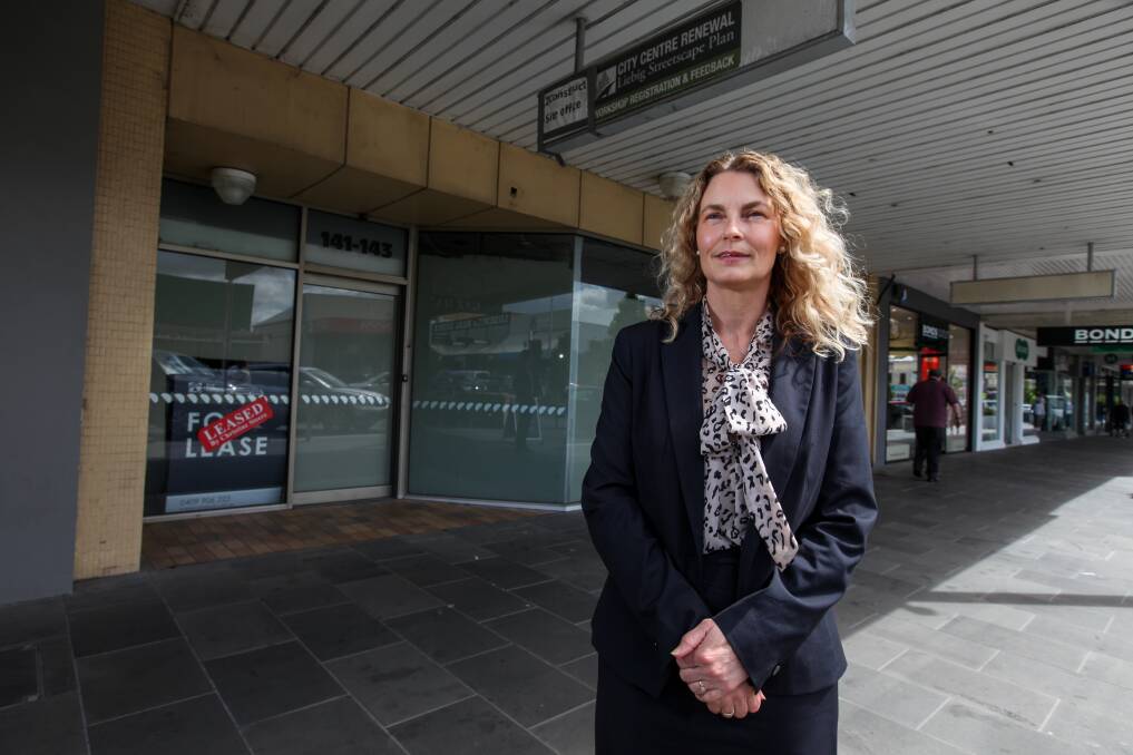MOVE: First National Warrnambool real estate agent Christine Steere has rented the old ANZ bank site in Liebig Street to Chemist Warehouse. Picture: Rob Gunstone
