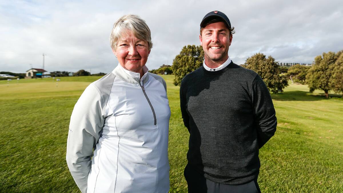 CUT ABOVE: The Bellarine Peninsula's Cate Monahan and Warrnambool's Sam Astbury were the winners of the Shipwreck Coast Golf Classic. Pictured: Anthony Brady