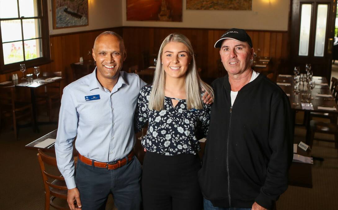 FIGHTING MENTAL HEALTH: Raj Patel, Jess Slattery and Denis Slattery are raising funds for the Top Blokes Foundation. Picture: Morgan Hancock