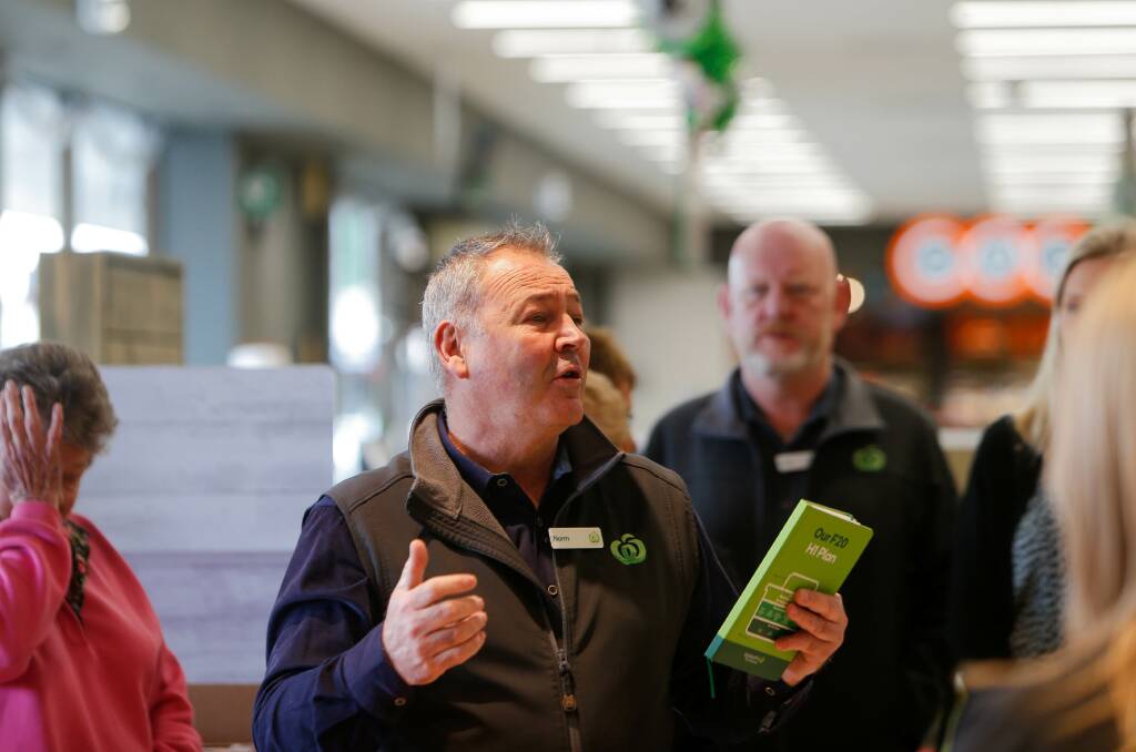 Manager: Store manager Norm Whiting at the opening of the supermarket refurbishment. . Picture: Anthony Brady