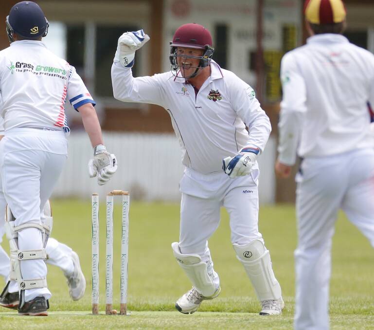 HERE AT LAST: Pomborneit's Dave Murphy will play his 300th game for the Bulls against Heytesbury Rebels on Saturday. He is the club's most prolific wicketkeeper. Picture: Mark Witte