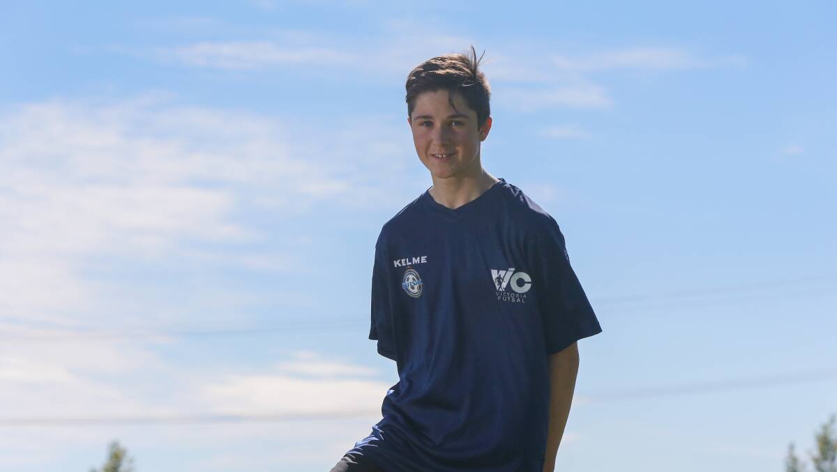 Young gun: Benjy Hawkins, 16, is part of South West Academy of Sport's new Football and Futsal Youth Development and High Performance Program. Picture: Mark Witte 