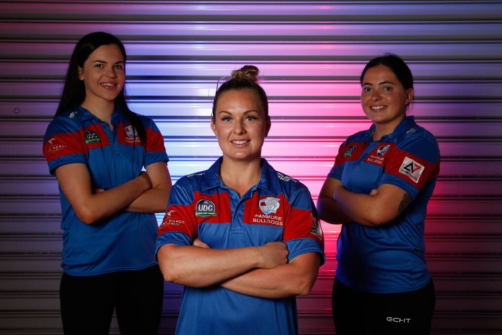 SIDELINED: Panmure netball recruits Jess Rohan, Lisa Pender and Abby Sheehan will have to wait to test out their on-court chemistry. Picture: Mark Witte