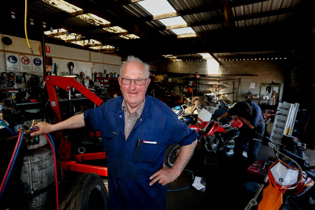 END OF ERA: Woolley Motors owner Brian Woolley, who started the business with his dad 54 years ago. Picture: Mark Witte