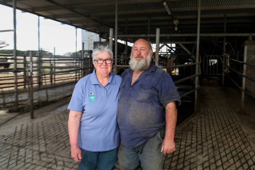 CONVERTING: David Johnston is leaving the dairy industry for health reasons, but he and wife Glenyce Johnston will continue to operate a beef farm. Picture: Morgan Hancock