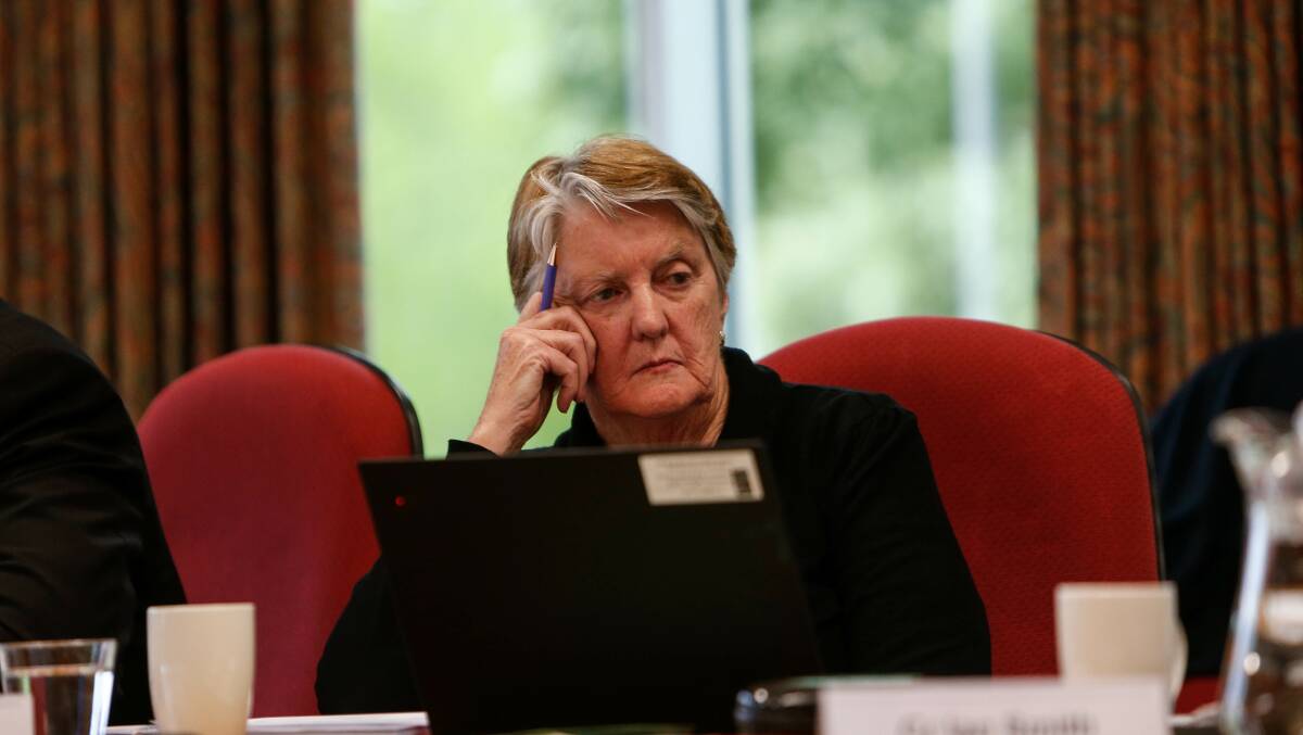 Moyne Shire councillor Jill Parker praised efforts to respond to the climate emergency but deferred any actions until February. Picture: Anthony Brady