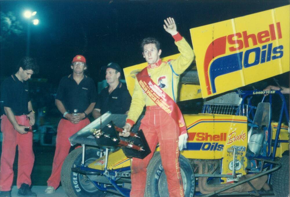 FLASHBACK A young Brooke Tatnell finished second in the Australian Sprintcar Championship in 1995. Picture: The Standard archives