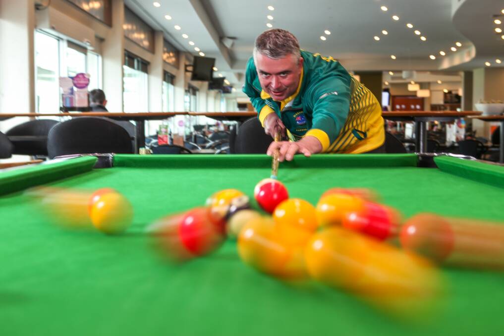 MATCH-WINNER: Warrnambool's Justin Allen will play for City Memorial in Sunday's Warrnambool Eight-Ball Association division one grand final. Picture: Rob Gunstone