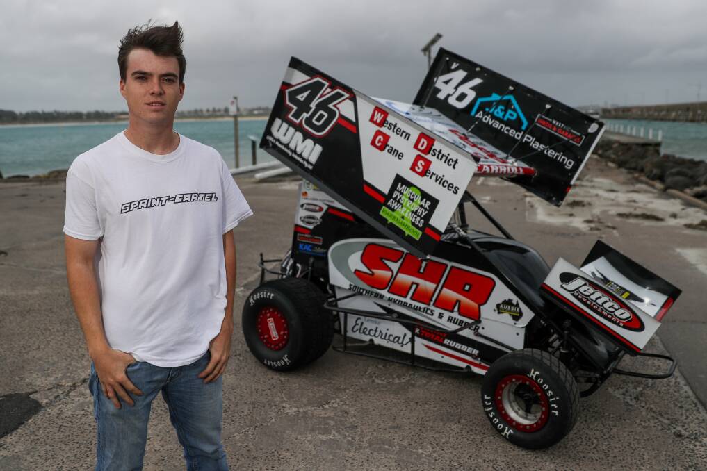 QUICK TRIP: Warrnambool-raised driver Danny Carroll, who grew up here but now lives in America, raced for 46 Motorsport earlier this summer. Picture: Morgan Hancock