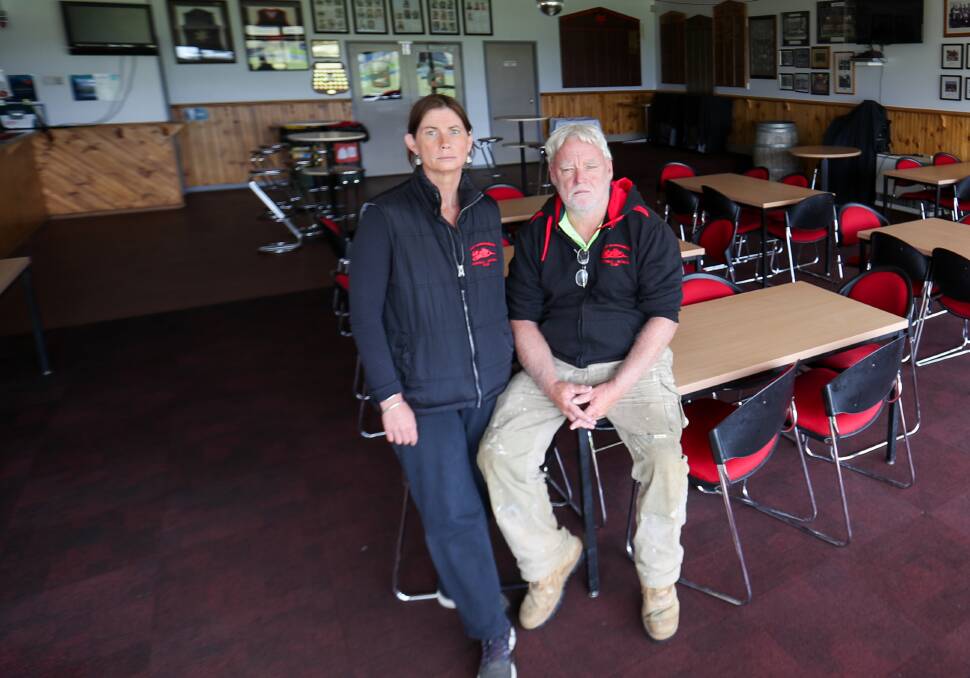 CALL FOR HELP: East Warrnambool's Julie Scoble and Robin Membery want community members to get behind their bid to save their facilities. Picture: Morgan Hancock