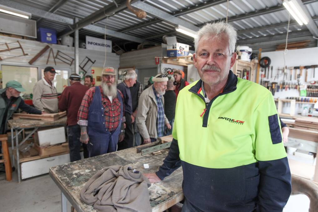 STOKED: Warrnambool Men's Shed secretary Phil Pettingill and the members are excited about the upcoming move to a larger space. Picture: Rob Gunstone
