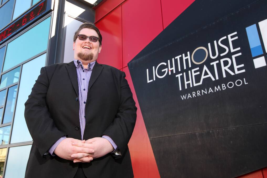 Curator: Warrnambool's Lighthouse Theatre Service Manager Xavier Dannock has compiled the 2020 season program. Picture: Rob Gunstone