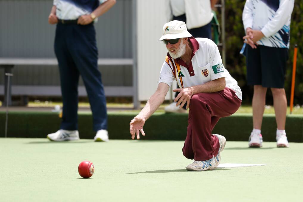 GAME AWAY FROM BIG STAGE: Timboon Gold's Mick Gaut is eager to help the club book its Western District Bowls Division grand final spot. Picture: Mark Witte 