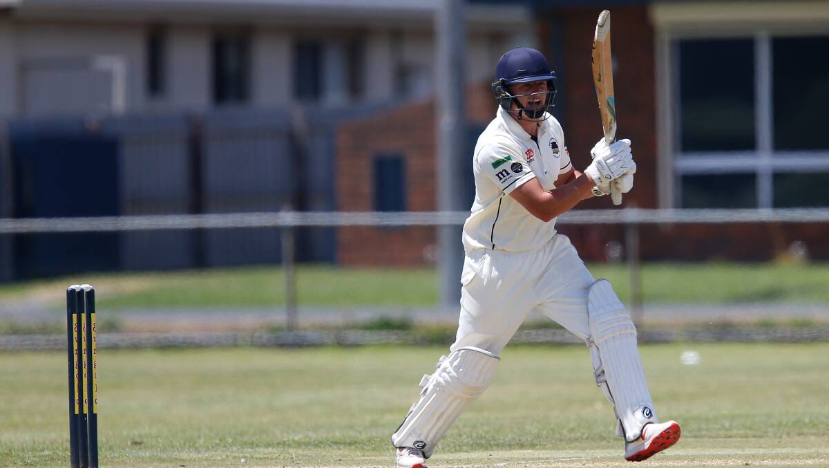 HOLDING FIRM: West Warrnambool's Ben Threlfall is leading the way for the WDCA's batsmen with five half-centuries and one ton. Picture: Mark Witte