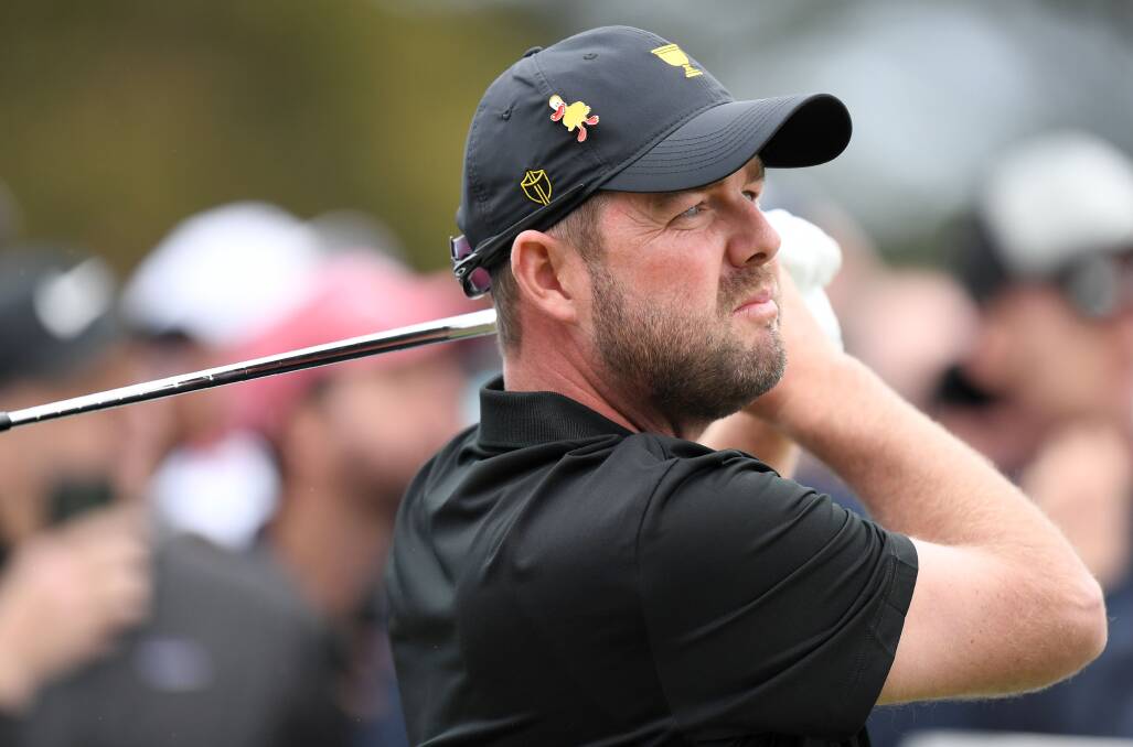 IN THE HUNT: Marc Leishman is within four shots of the leader at the Farmers Insurance Open. Picture: Morgan Hancock