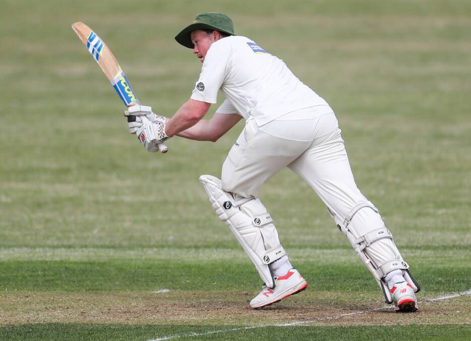 Top knock: Allansford's Chris Bant made 155 against Port Fairy on Saturday in a Warrnambool and District Cricket Association two-dayer match. Picture: Morgan Hancock