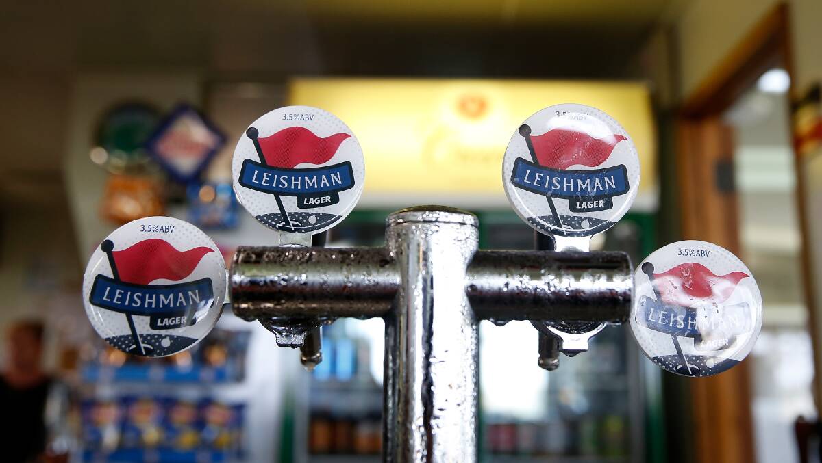 Leishman Lager on tap at the Warrnambool Golf club. Picture: Mark Witte