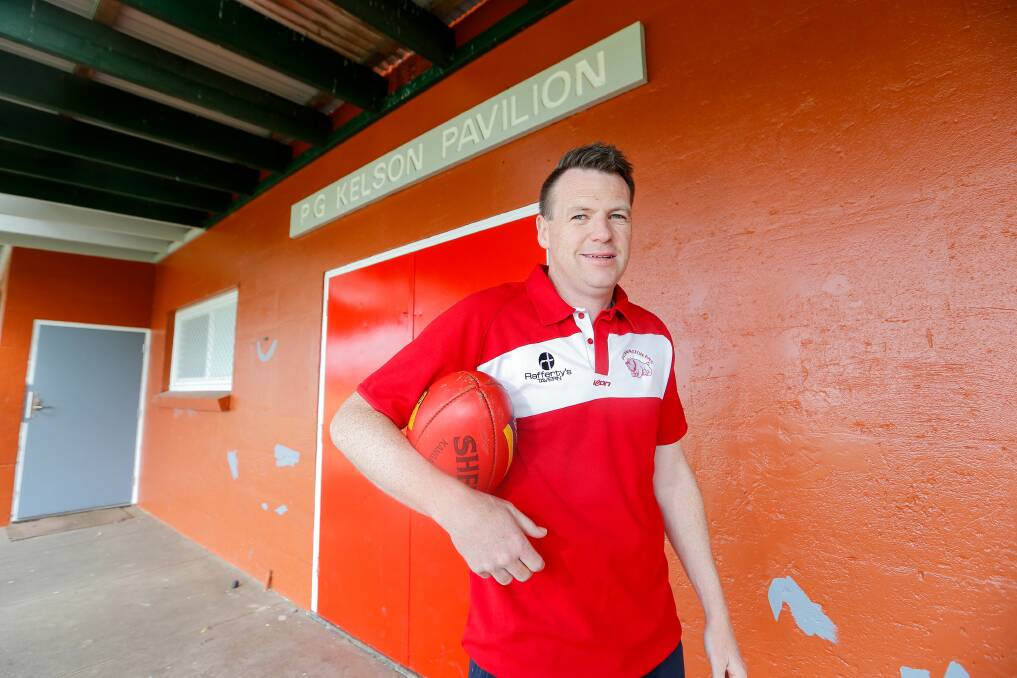 Ready: Mick Phillips is raring to go for his second season as Dennington's senior coach. Picture: Anthony Brady