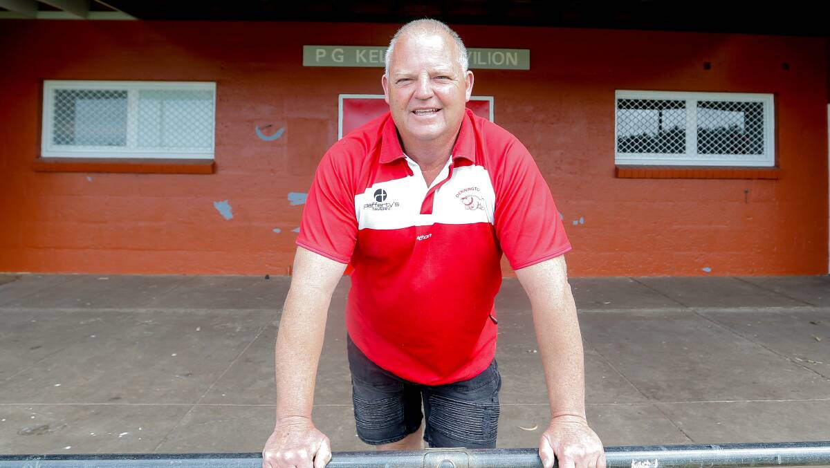 Optimistic: Anthony Dowd is the new Dennington Football Netball Club president. Picture: Anthony Brady