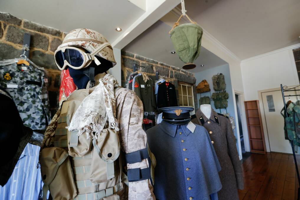 The museum has 200 military uniforms from a wide array countries as well as hundreds of pieces of equipment. Picture: Anthony Brady