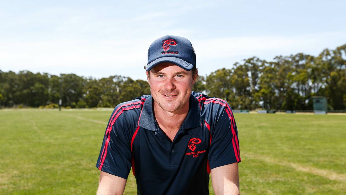 Ready to lead: New Timboon Demons senior football coach David Johnston. He has played in the WAFL with Swan Districts and Perth football clubs. Picture: Anthony Brady