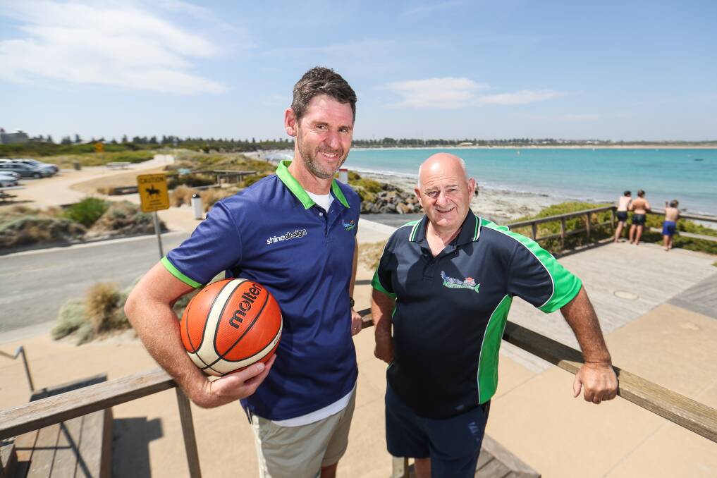 WAITING GAME: Shane Smith and Lee Primmer were announced as new Warrnambool basketball coaches earlier this year. Now they're waiting to find out if and when their teams will play in 2020. Picture: Morgan Hancock