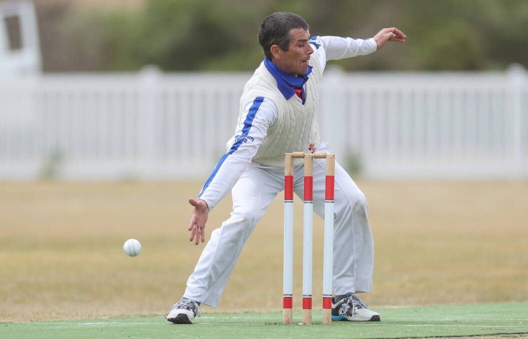 LEGEND: Panmure's Nathan Shand fields the ball. He is the Grassmere Cricket Association's most prolific bowler of the MyCricket era. Picture: Morgan Hancock