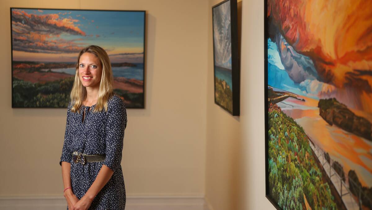 SOUTH-WEST INSPIRED: Landscape artist Caroline Healey is preparing to open her exhibition Coastal Horizons featuring many familiar sites at The F Project which will run until February 2. Picture: Morgan Hancock
