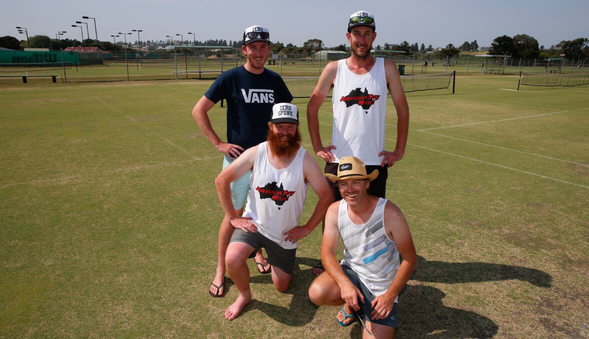 B grade winners: Zero Spunk. (back row) Ash Orchard, Chris Johnson, (front row) Tom Nunn and Ryan Maybery: Picture Mark Witte