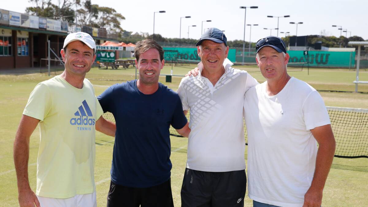 A grade winners: Beachside Bombs, (l-r) Chris Canavan, Matt Moloney, Allen Parrotte and Shane Gedye. Absent - Randy Spencer, Willow Sainsbury and Nathan Isles: Picture Mark Witte