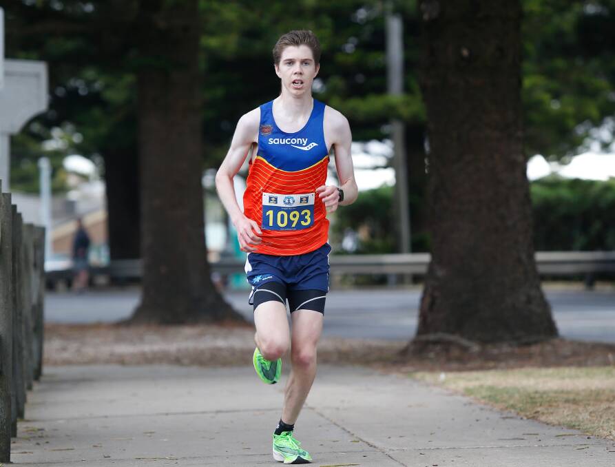 Fast: Warrnambool's Tom Hynes took out the Warrnambool Athletics Club's 8km virtual time trial. Picture: Mark Witte
