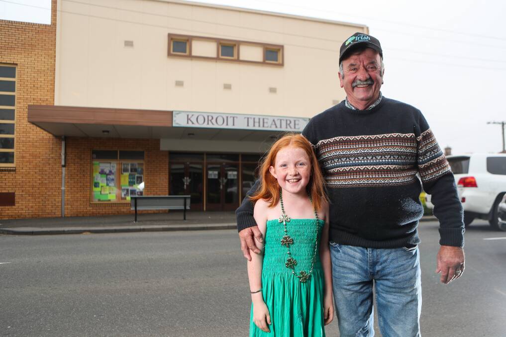 Stars: Frank Bowman and Zara Walsh, 8, are both excited for Koroit to be featured on ABC's program, Back Roads. Picture: Morgan Hancock