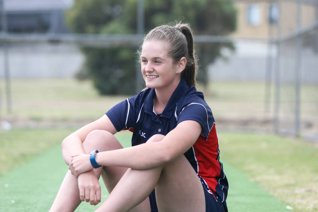 Promising youngster: Brierly-Christ Church's Charlotte Poyner is playing for the Western Waves under 17s girls side in a grand final on Monday. Picture: Mark Witte