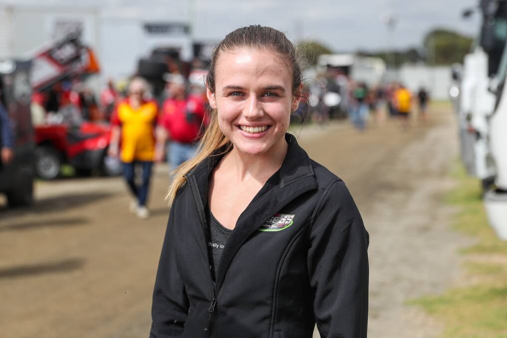 AUSSIE ADVENTURE: American racer McKenna Haase, 22, will make her Grand Annual Sprintcar Classic debut on Saturday night. Picture: Morgan Hancock