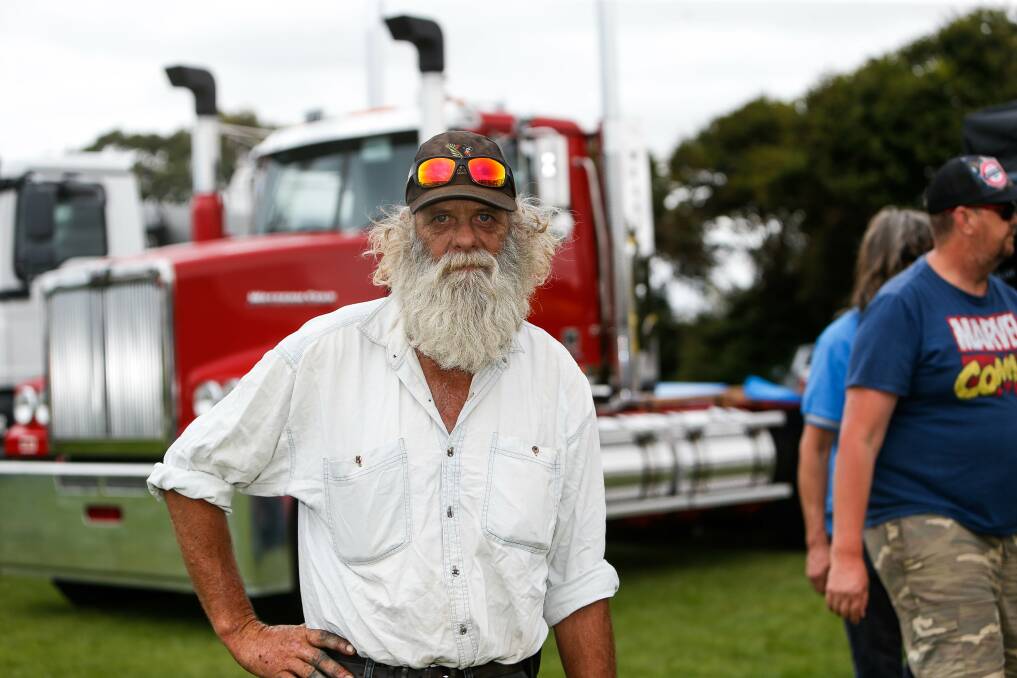HAVING A LOOK: Brett Sheaves was among the big crowd that turned out for the 2020 Koroit Truck Show at Victoria Park. The 2021 event has been cancelled. Picture: Anthony Brady