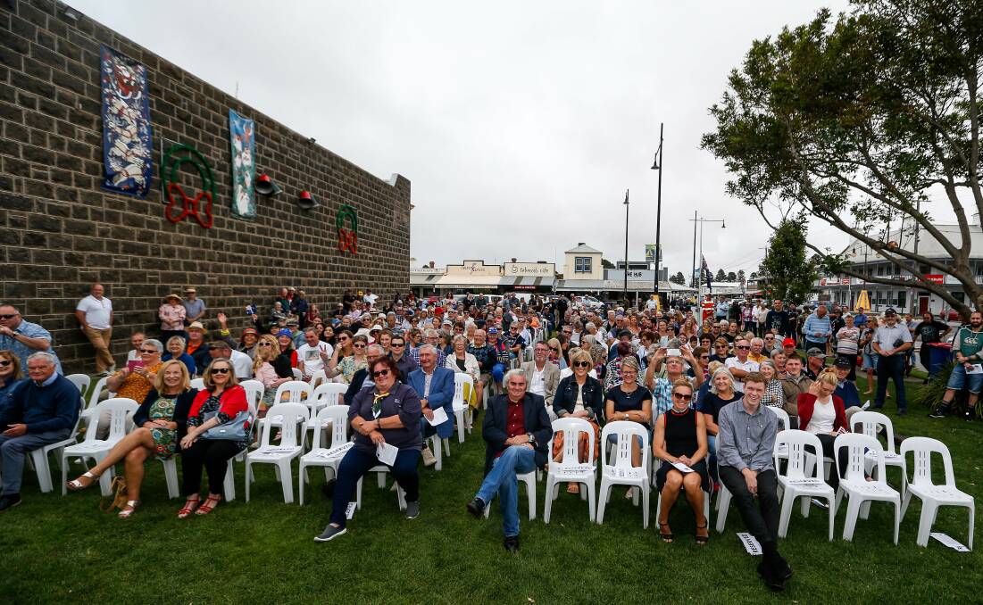 Moyne Australia Day ceremony at Port Fairy in 2020. Picture: Anthony Brady